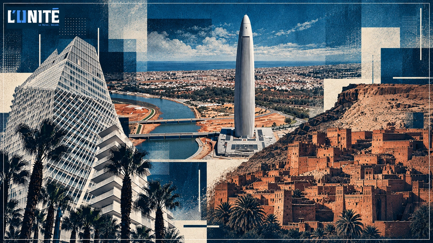 L’UNITÉ — Le Maroc au-delà des moyennes — visuel éditorial